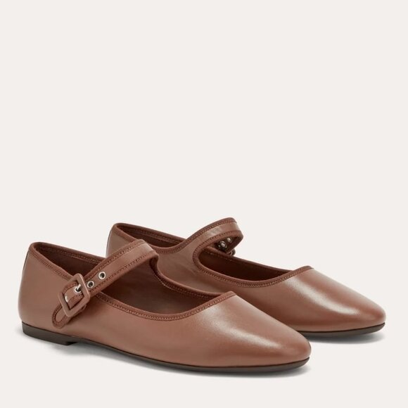 Everlane The Day Buckle Mary Jane in Rum, Size 7.5 - Picture 1 of 11